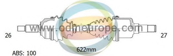 ODM-MULTIPARTS 18-042012 Drive Shaft